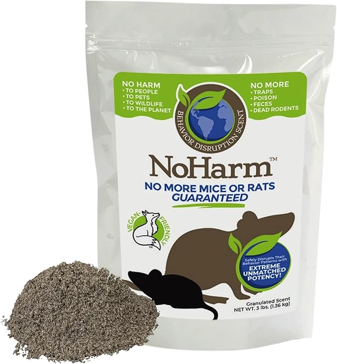 NoHarm Rodent Disruption Granules | Protect Home from Mice and Rats | Outdoor Preventative Maintenance System