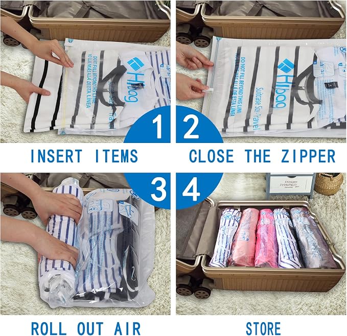 30 Combo Vacuum Storage Bags, Vacuum Seal Bags for Clothing and Bedding