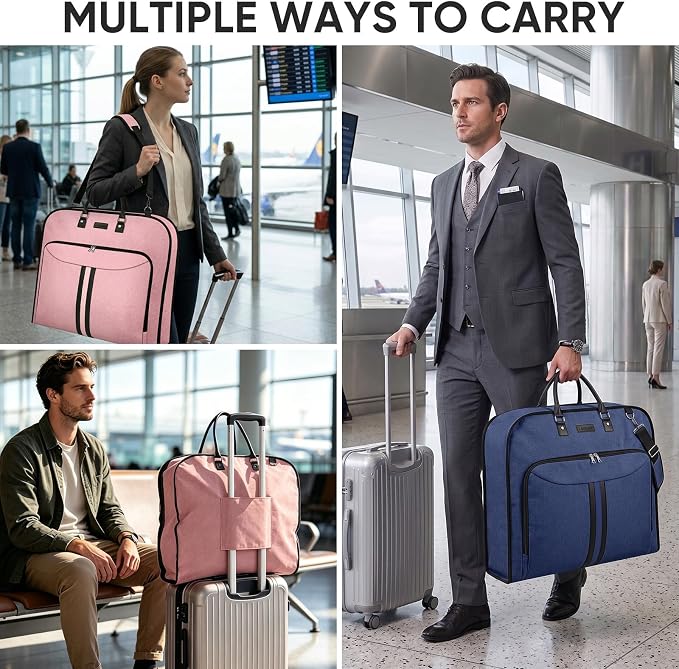 BALEINE Garment Bags for Travel, Water Resistant Carry on Suit Bag