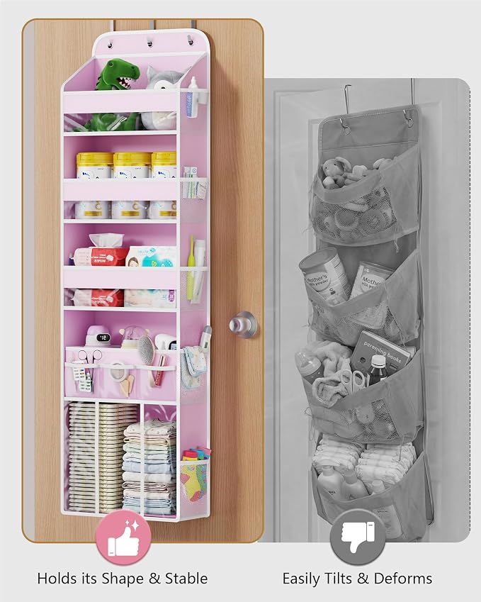 OneDream 5-Tier Over the Door Organizer, Baby Clothes Organizer for Nursery