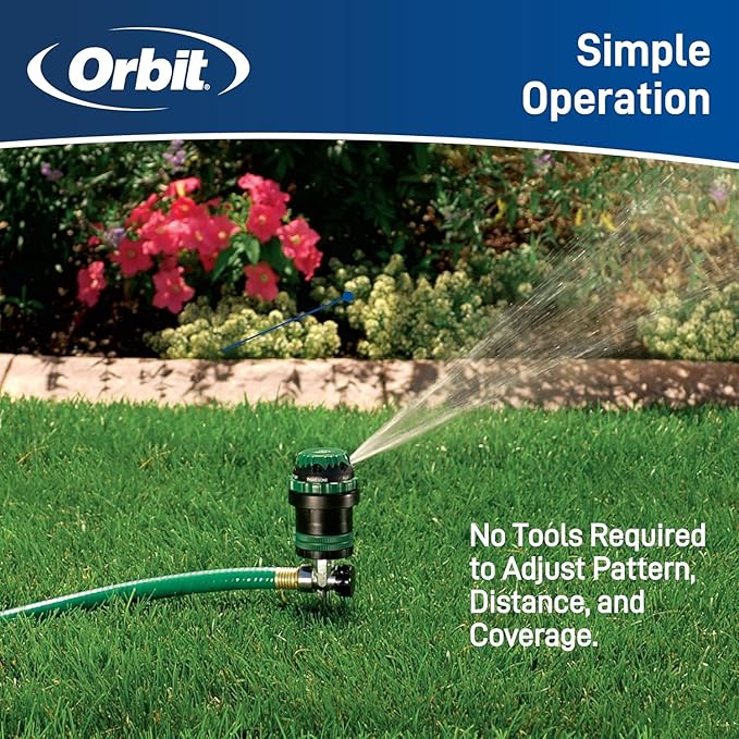 2-Pack H2O-6 Gear Drive Sprinkler - Versatile Gear Drive for Efficient Lawn Watering