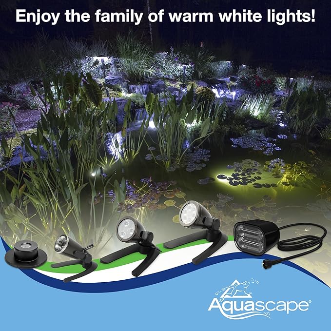 Aquascape LED Pond Garden Landscape Spotlight 6 Watt | Submersible | 12 Volt | 5 Year Limited Warranty
