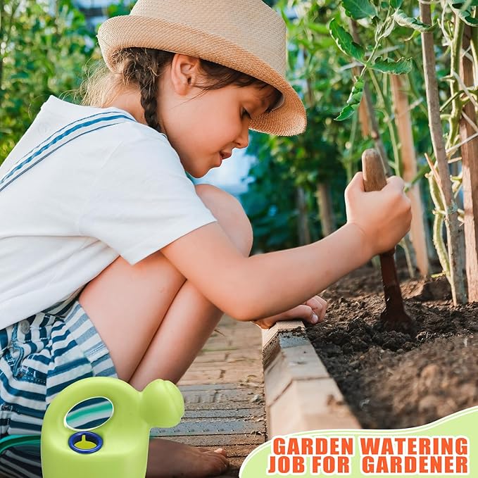 Lunmon 12 Pcs Kids Watering Can Plastic Mini Watering Can Bulk for Child Toddler Flower Garden Sand Beach Toy Garden Tools for Boys Girls End of Year Gifts