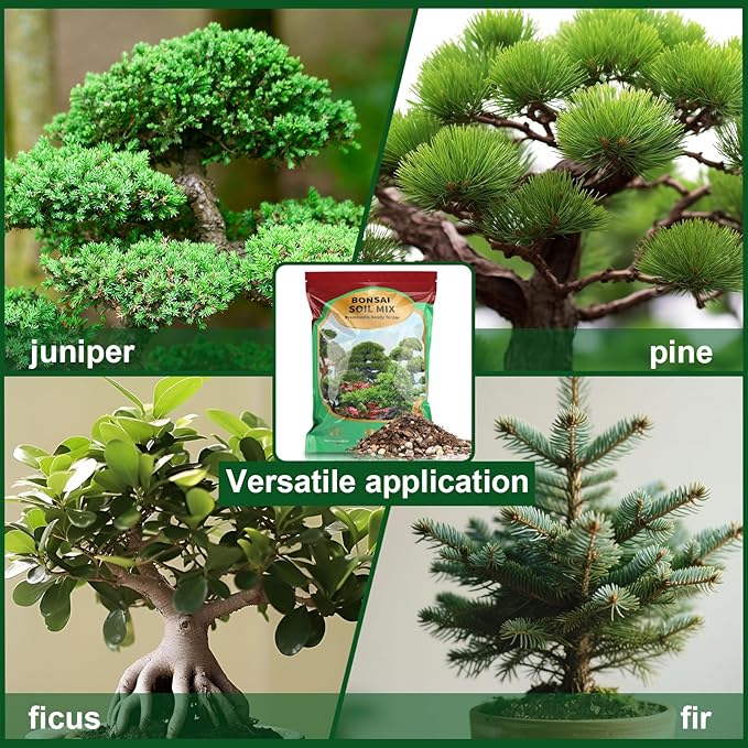 Doter Premium Bonsai Soil Mix with Enhanced Aeration & Drainage 1qt - Professional Grade Potting Soil for Bonsai Pots