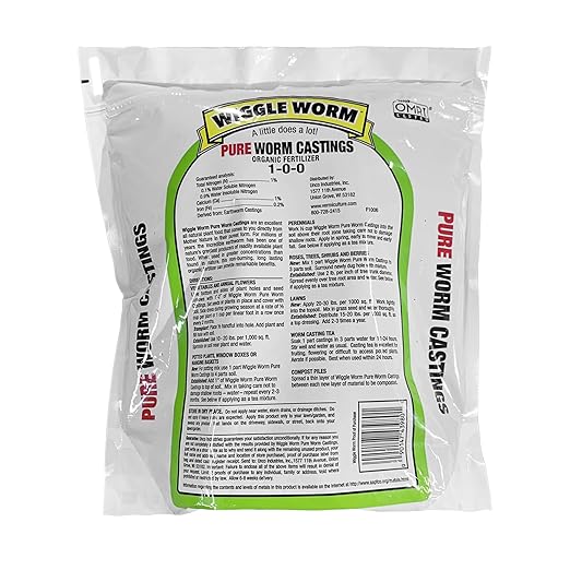 Wiggle Worm 100% Pure Organic Mineral-Dense Worm Castings Fertilizer in Resealable Zipper Pouch, 4.5lbs, 2 Pack - Improves Soil Fertility and Aeration for Growing Better Houseplants, Veggies, and More