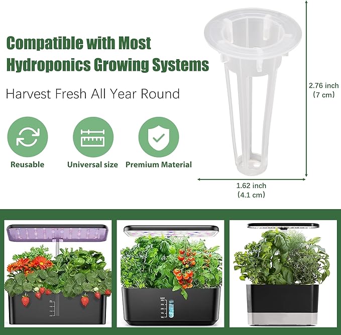 Sage Seed Pods for All Hydroponics Growing Systems, 12 Pods Herb Kit with 200+ Seeds of Sage, Grow Your Own Herb Garden at Home