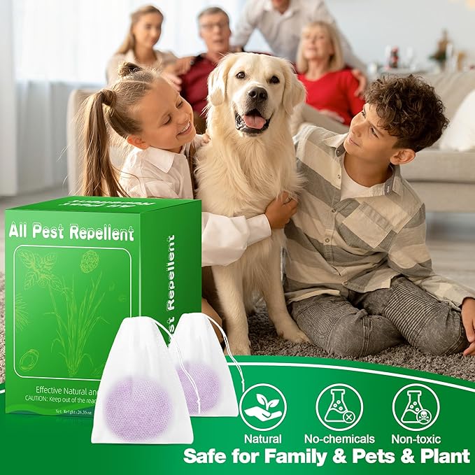 24 Pack Skunk Repellent Outdoor - Raccoon Repellent for Indoor Outdoor, Natural Peppermint Oil Skunk Rodent Safe for Pets & Kids Repels Skunk Raccoon