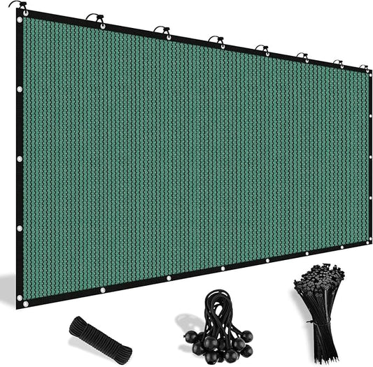 Shade&Beyond 90% Sun Shade Cloth with Grommets, 6' X 8' Pergola Shade Cover Canopy, Mesh Tarp Sun Screens for Patio, Outdoor, Garden, Backyard, Green