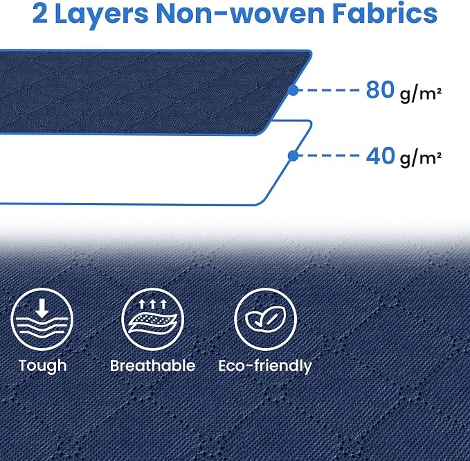 Fab totes 10 Pack Storage Bags for Clothes Blanket Storage Bins with Lids