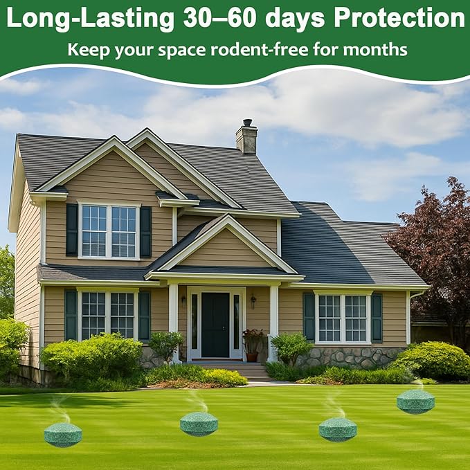 28-Pack Mouse Repellent, Long-Lasting Rodent Protection for Indoor and Outdoor Spaces, Safe for Kitchens, Gardens, RVs, and Family Areas