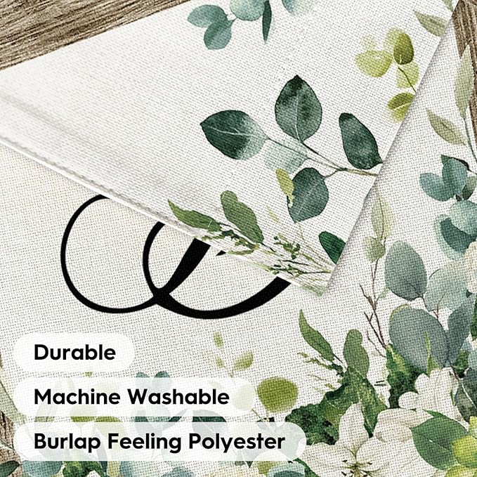 AVOIN colorlife Initial Letter D Monogram House Flag 28x40 Inch Double Sided Outside, Spring Floral Family Last Name Yard Decoration