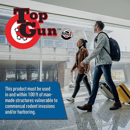 Top Gun All-Weather Bait Blocks – Weather-Resistant Rodenticide for Effective Rat & Mouse Control | Weather-Resistant Formula; Designed for Wet Outdoor Conditions; Place in Tamper-Resistant Bait Stations