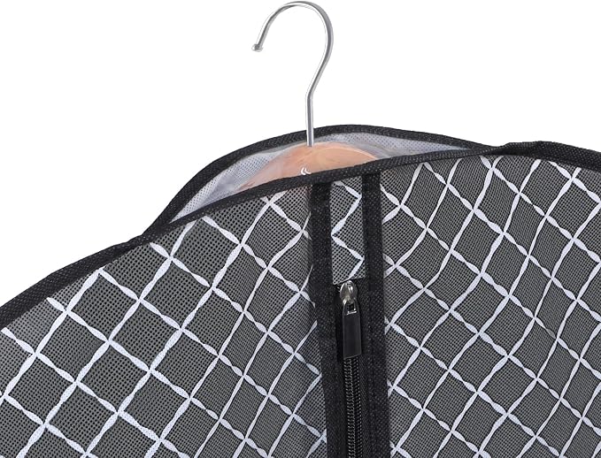 Univivi Suit Bags for Closet Storage and Travel, 40 Inch, 5 Pack, Black