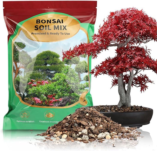 Doter Premium Bonsai Soil Mix with Enhanced Aeration & Drainage 1qt - Professional Grade Potting Soil for Bonsai Pots
