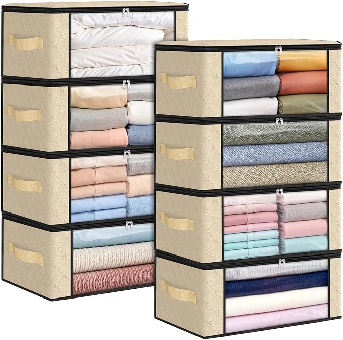 Fab totes 35L Closet Organizers, Foldable Under Bed Storage Containers