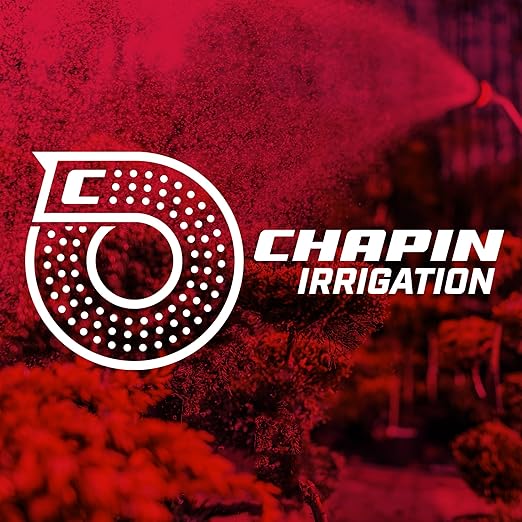 Chapin 4608: Adjustable Cone Tip Garden Hose Spray Nozzle with Rear Trigger Grip, Threaded Connection Fits Standard Garden Hose, for Gardening, Landscaping, Watering and Outdoor Jobs, Red/Black