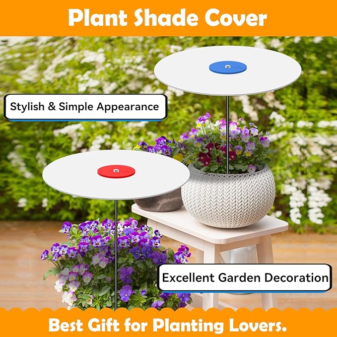 3 Pack Plants Shade Cover for Outdoor Plants, 65% Sunblock Shade Cloth Outdoor, Garden Shade Disk Umbrella, Sun Shade for Plants, Prefect for Your Garden, Potted Plant, Live Plant Outdoor(P0409)