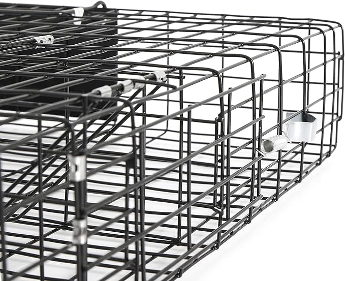 Rugged Ranch Squirrelinator w/ Waste Basin Outdoor Multi-Catch Squirrel Trap - Humane Live Cage Catcher, Rodent Control for Barns, Garages, Sheds, Gardens, Farms, Yards or Lawns