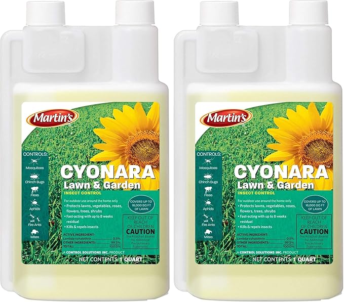 Martin's 32 oz Cyonara Lawn & Garden Concentrate, Clear, 1 Quart (Pack of 2)