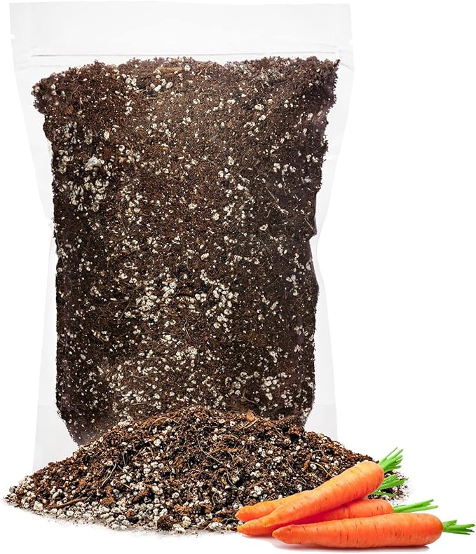 GARDENERA Premium Organic Potting Soil for Carrots - (5 Quart Bag)