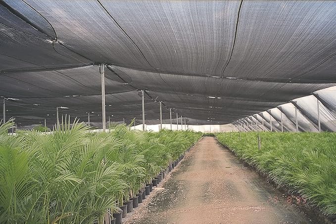 Agfabric 40% Shade Cloth 10X 20ft Sun Shade Fabric Sunblock Shade Cloth Cover with Clips for Plants, Black