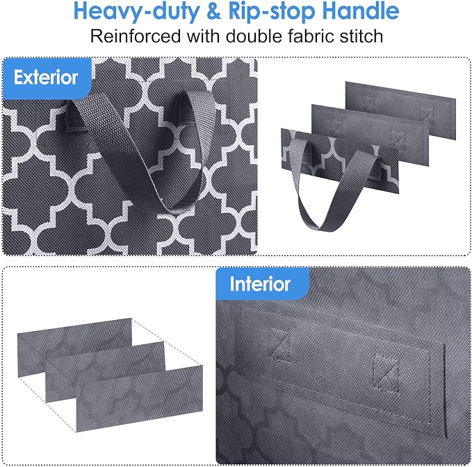 Storage Bags 4 Pack 100L Clothes Organization and Storage Containers