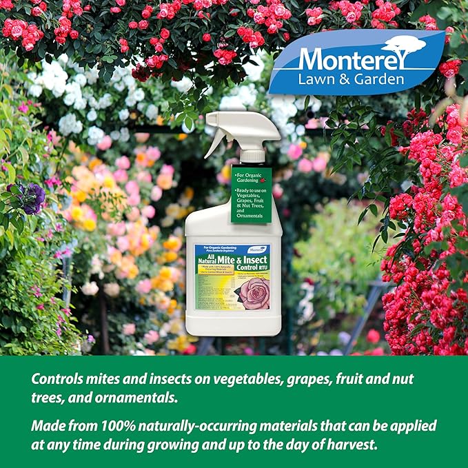 Monterey All Natural Mite & Insect Control RTU Bundled with Monterey Garden Measure Spoon