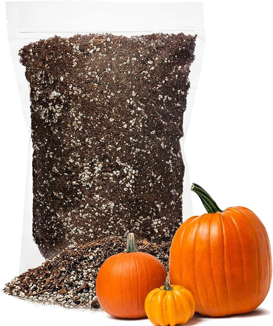 GARDENERA Premium Organic Potting Soil for Pumpkin - (3 Quart Bag)