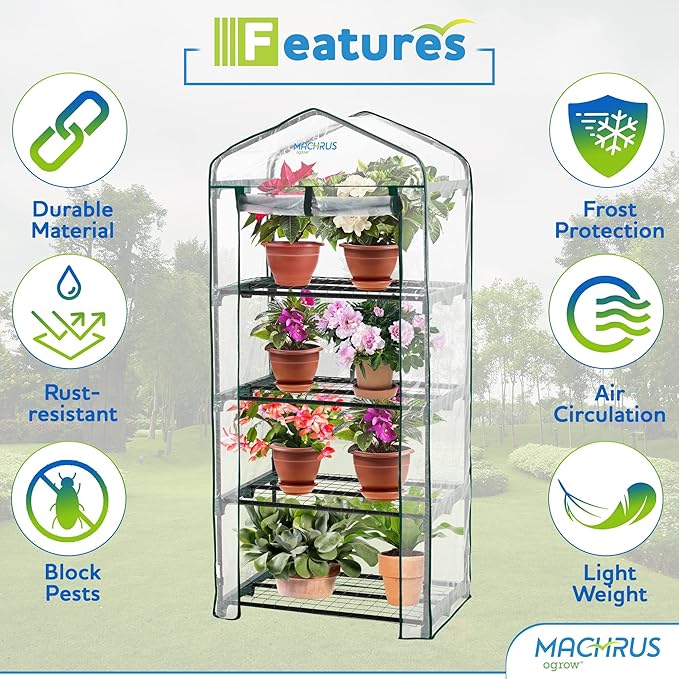 Machrus Ogrow Ultra-Deluxe 4 Tier Portable Bloomhouse
