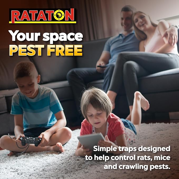 Glue trap for rats and mice, for extra large animals, without poison, non-toxic, you can release the animal just apply cooking oil. Easy to use indoor and outdoor use, Safe for people and pets