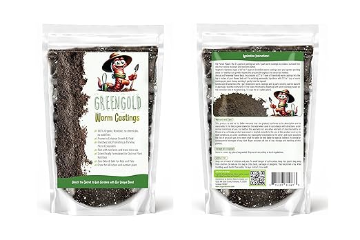 GARDENWISE Organic Worm Castings Premium Worm Castings Fertilizer for Nutrient-Rich Soil and Healthy Plant Growth (3 QUARTS)