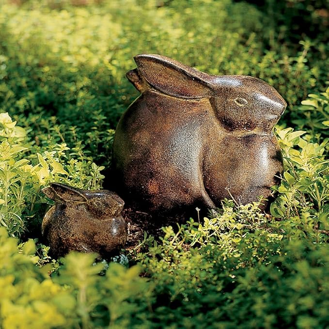 Achla Designs Moon Bunny Garden Statue, Small