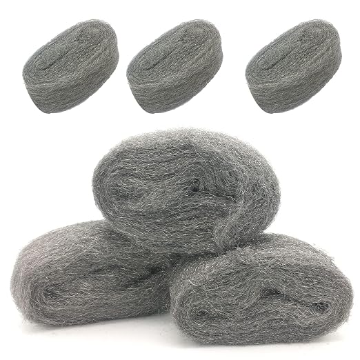 Steel Wool Fill Fabric DIY Kit, Coarse Wire Wool Hardware Cloth, Gap Blocker, Keep Mice Away from Holes/Siding/Pipeline/Vents in Garden, House, 6 Pack × 10FT | Hole Filler, Gap Blocker, Barrier, Keep Mice Away from Holes, Siding, Pipeline, Vents in Gar...