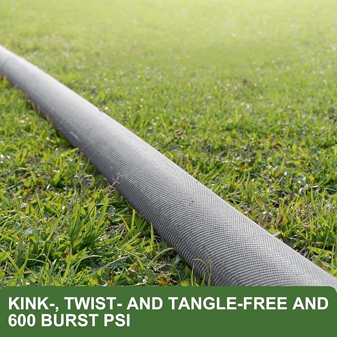 Garden Hose 50 FT, Non-Expanding Water Hose, Ultra-Light & Flexible, Burst-Resistant, Kink-Free, High-Pressure Garden Hose All-Weather Use for Lawns, Gardens, and Outdoor Cleaning