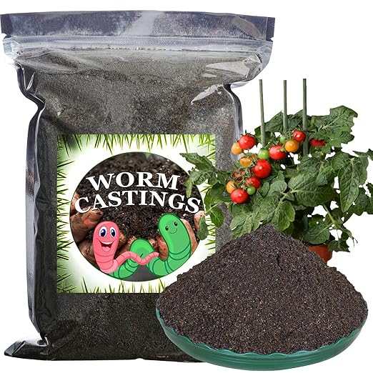 Worm Castings Organic Fertilizer 11 LBS by Doter, All Nature Fertilizer for Gardening, Tomato, Strawberry, Flower, and Herbs