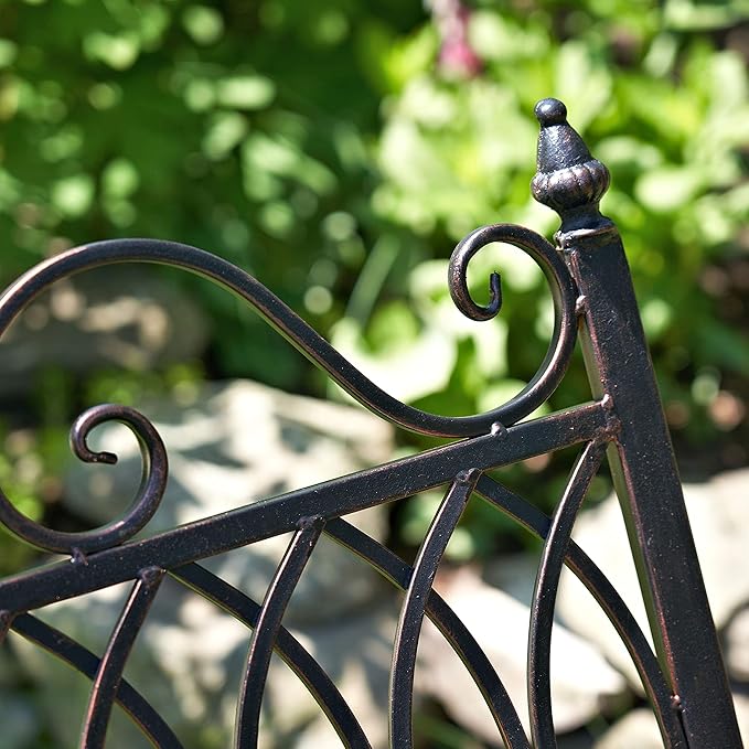Zaer Ltd. Outdoor Metal Rocking Bench (Bench, Bronze)