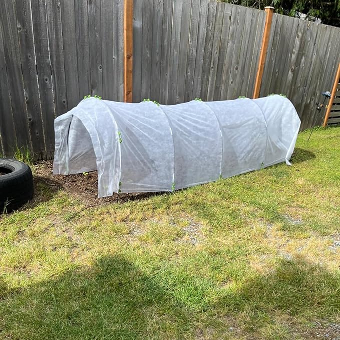 Greenhouse Hoops Grow Tunnel, 5 Sets of 7FT Garden Hoops for Raised Beds, Rust-Proof Fiberglass Frame for Garden Netting, Greenhouse Kit, Plant Shade Cloth, Plant Row Cover, 25 pcs
