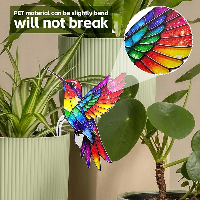 Hummingbird Gifts for Women Mom Grandma - Humming Bird Plant Lover Mothers Day Birthday Gifts Cardinal Garden Decor - Hanging Planters for Indoor Outdoor Cardinal Plants Pots Accessories