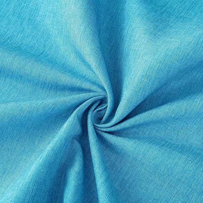 Outdoor Tablecloth Wrinkle-Free Stain Resistant Waterproof Polyester Fabric Table Cover with Zipper Umbrella Hole for Picnic/Party/Dinner/Patio Garden(60×84inch,Zippered,Aqua)