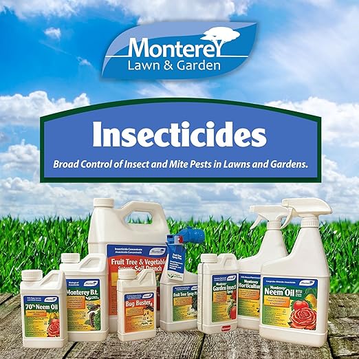 Monterey Garden Insect Spray Bundled with Measuring Spoon- Organic Insect Control - Pint Concentrate - 16 oz