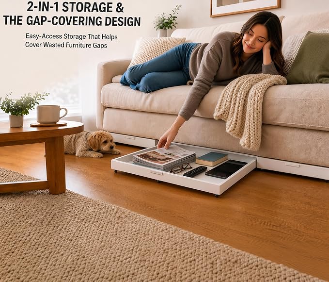 Fokyfok Under Bed Drawers,Under Bed Storage,Under Couch Drawer,1PC