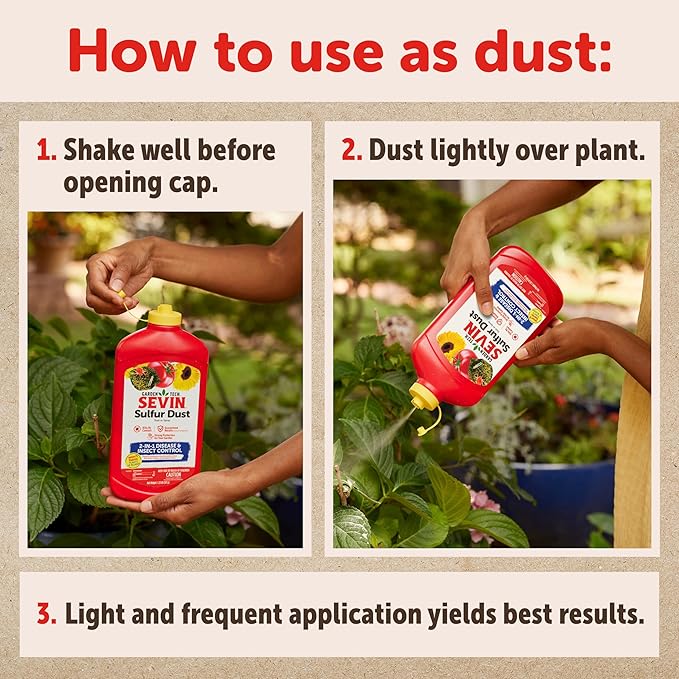 Sevin 100542716 Sulfur Dust for Insects, Multi (Pack of 2)