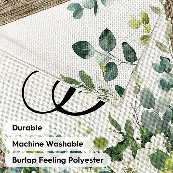 AVOIN colorlife Initial Letter D Monogram Garden Flag 12x18 Inch Double Sided Outside, Spring Floral Family Last Name Yard Decoration