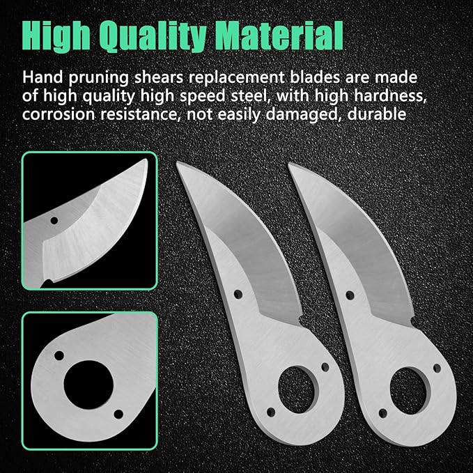 2/3 Hand Pruner Replacement Blade Spare Blade for Pruner Models 2, 4, 11 - Replacement Parts Fits for Garden Pruning Shears and Bypass Clippers (2 Pack)