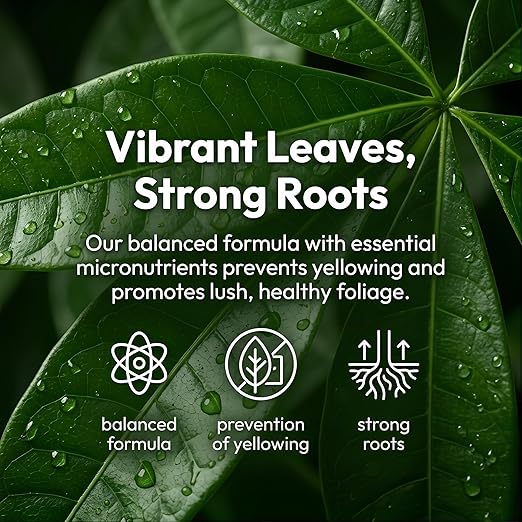 10 oz Organic Money Tree Fertilizer Liquid - Microbial Probiotic Plant Food for Pachira Aquatica & Houseplants - Promotes Root Growth & Green Leaves