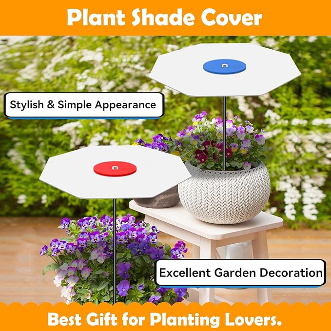 3 Pack Plants Shade Cover for Outdoor Plants, 65% Sunblock Shade Cloth Outdoor, Garden Shade Disk Umbrella, Sun Shade for Plants, Prefect for Your Garden, Potted Plant, Live Plant Outdoor(P0409)