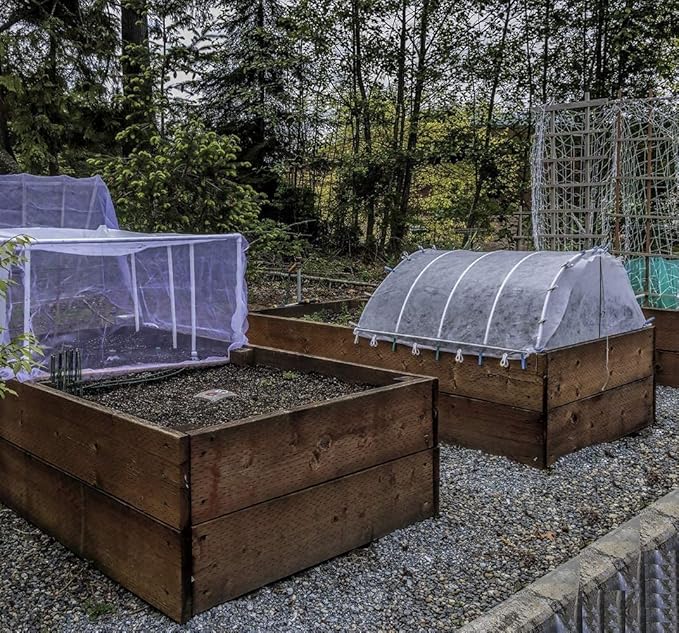 Garden Netting Pest Barrier: 10'x30' Fine Bug Netting for Garden Protection Row Cover Raised Bed Screen Mesh Greenhouse Mosquito Net, Protecting Tree Plants Vegetable Flowers Fruits