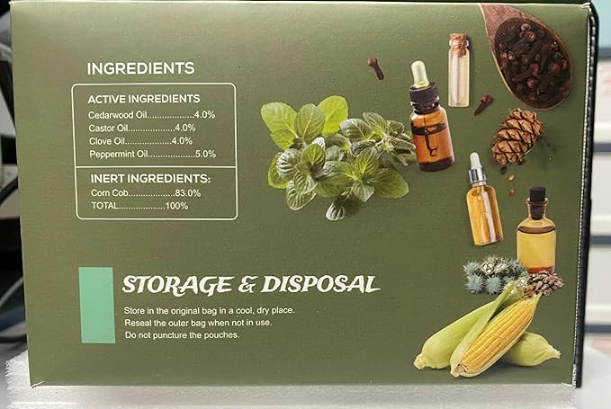 24 Pack Mouse Rodent Repellent, Peppermint Oil for Mouse, Rats, Squirrel, Pest Control Indoor, Outdoor Use, Deterrent Replace Trap Family & Pet Safe(Yellow)