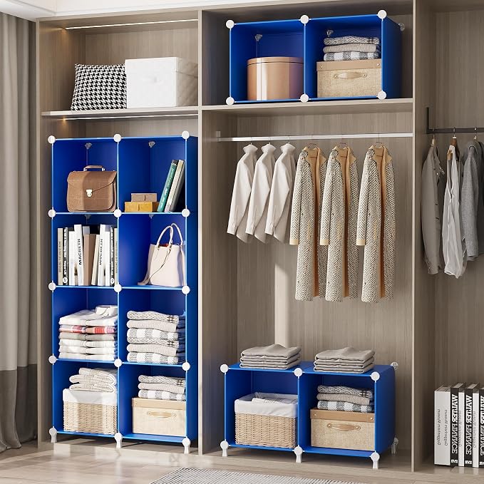 AWTATOS Cube Storage Organizer, 6 Cube Closet Organizers Storage Shelves