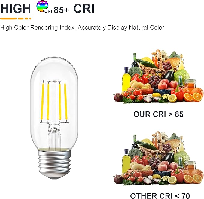 12 Volt LED Light Bulbs - Daylight 5000K 4W(Only for 12V DC/AC) - E26 Standard Base - 40W Equivalent Dimmable Low Voltage Tubular T14/T45 LED Bulb for RV Landscape Garden Post, 3 Pack